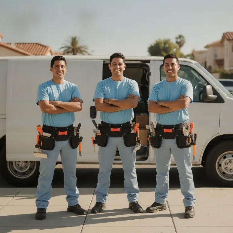 Ladrilhador equipe em Santa Rita